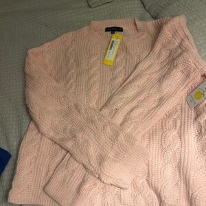 Love Ellie Soft Pink Cable Knit Sweater